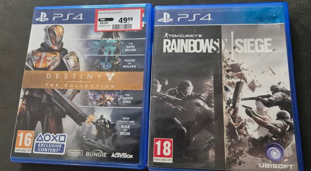 2 PS 4 games Destiny/rainbowsix, Games en Spelcomputers, Games | Sony PlayStation 4, Ophalen, Zo goed als nieuw