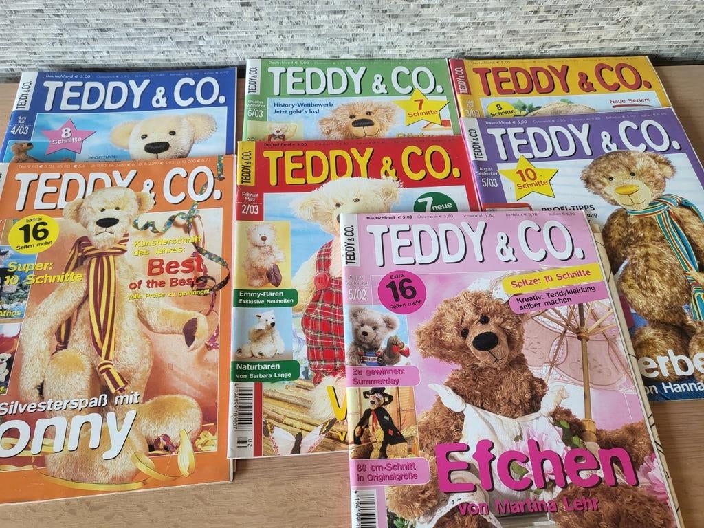 7 boekjes Teddy & Co teddyberen, Ophalen of Verzenden