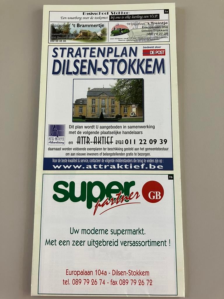 Stratenplan DILSEN-STOKKEM., Ophalen of Verzenden