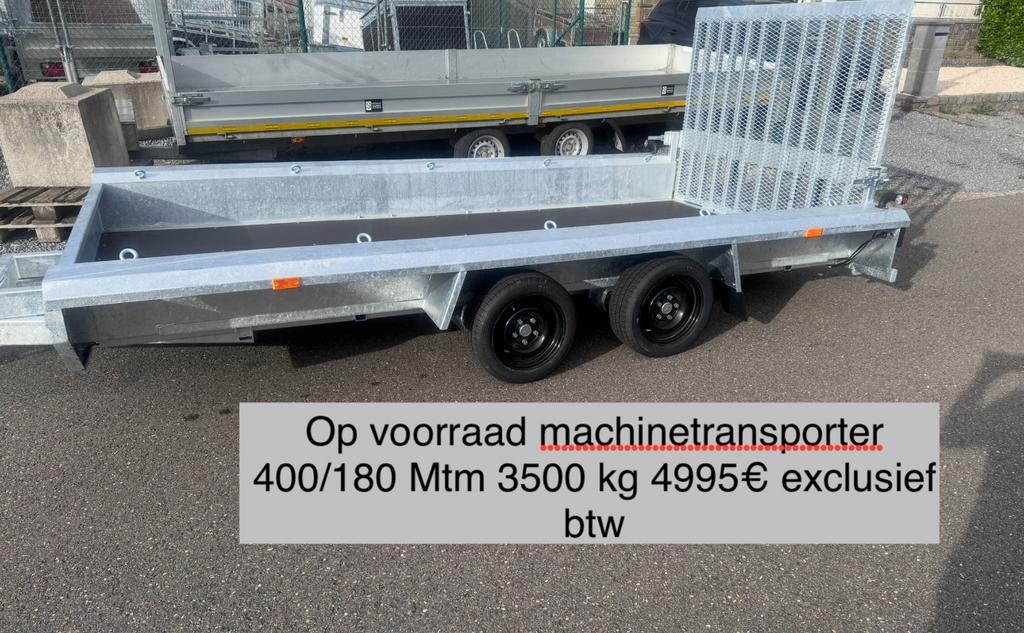 Verschillende geremde aanhangwagen op voorraad, Enlèvement