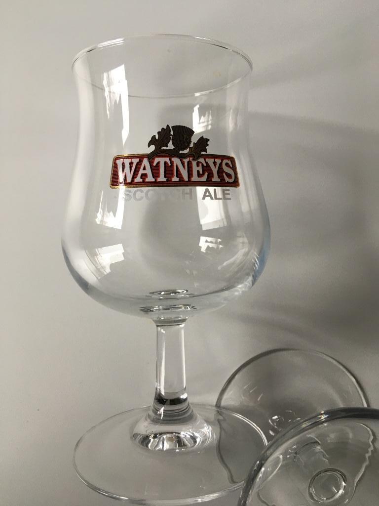 Scotch Ale glazen 4 stuks Watneys, Ophalen of Verzenden