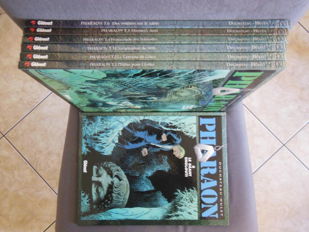 Lot BD Pharaon 1 à 6 + 8, Enlèvement ou Envoi, Utilisé