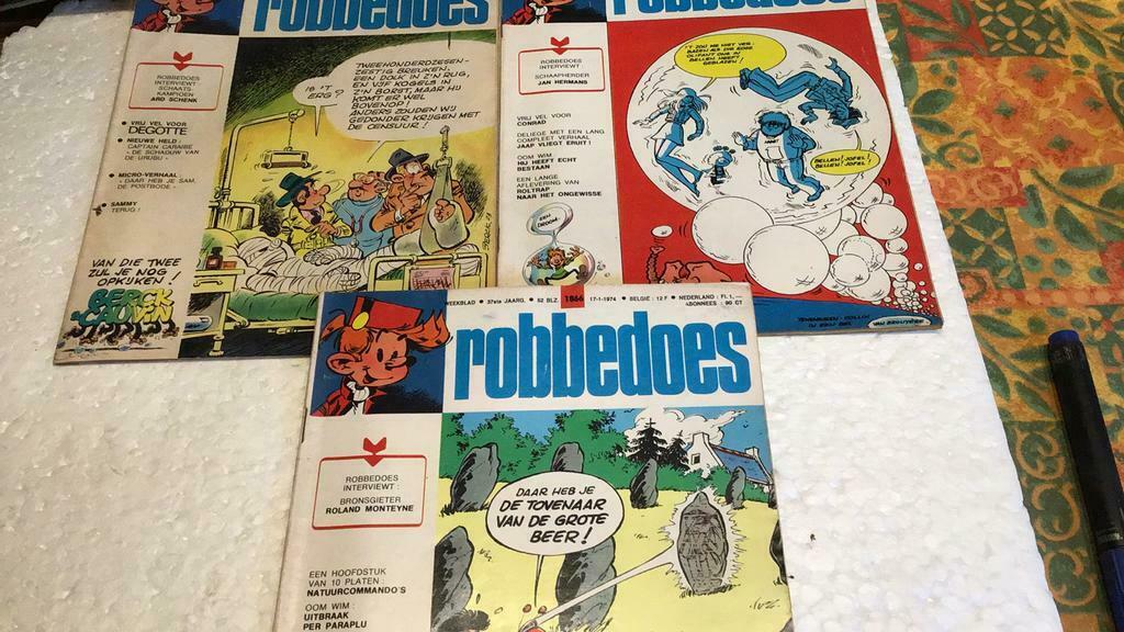 Hebdomadaire Spirou 1974(x3), Enlèvement ou Envoi, 1960 à 1980, Journal ou Magazine