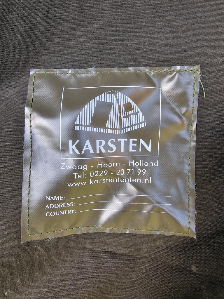 Karsten oppompbare carp tent, Ophalen