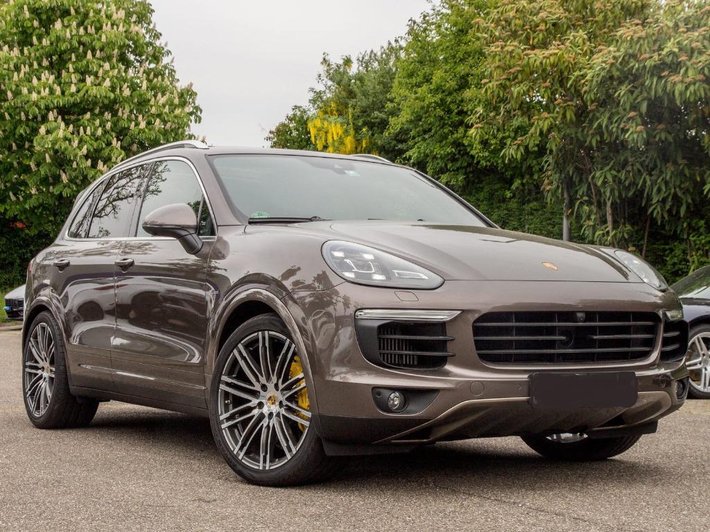 PORSCHE CAYENNE V8 DIESEL LICHTE VRACHT FULL FULL OPTION !!, Auto's, Automaat, Cayenne, Bruin, Leder