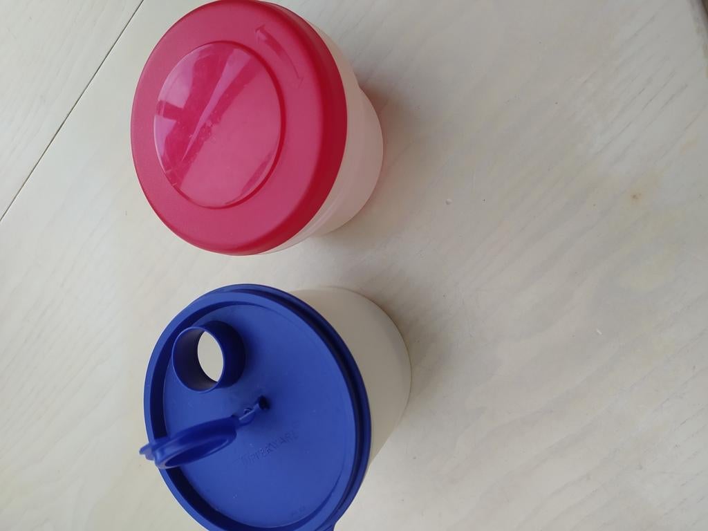 2 petits pots de tupperware, Maison & Meubles, Cuisine| Tupperware, Enlèvement, Comme neuf, Bleu