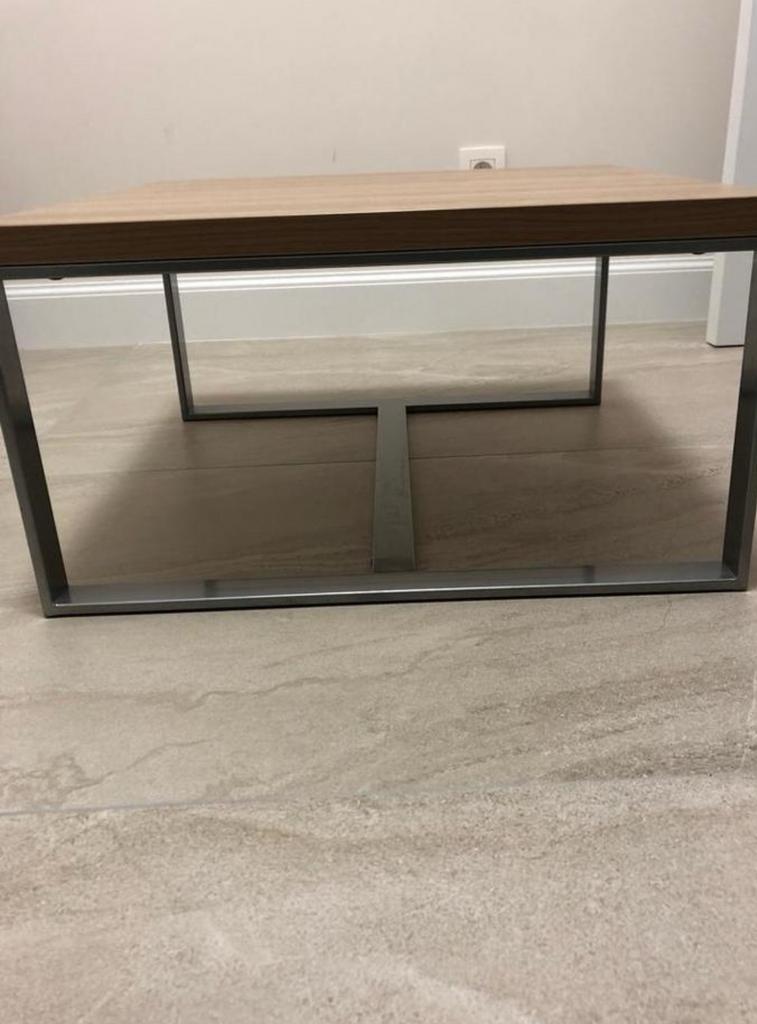 Salontafel van massief beukenhout, Huis en Inrichting, Tafels | Sidetables, Zo goed als nieuw, 50 tot 75 cm, 50 tot 100 cm, Vierkant