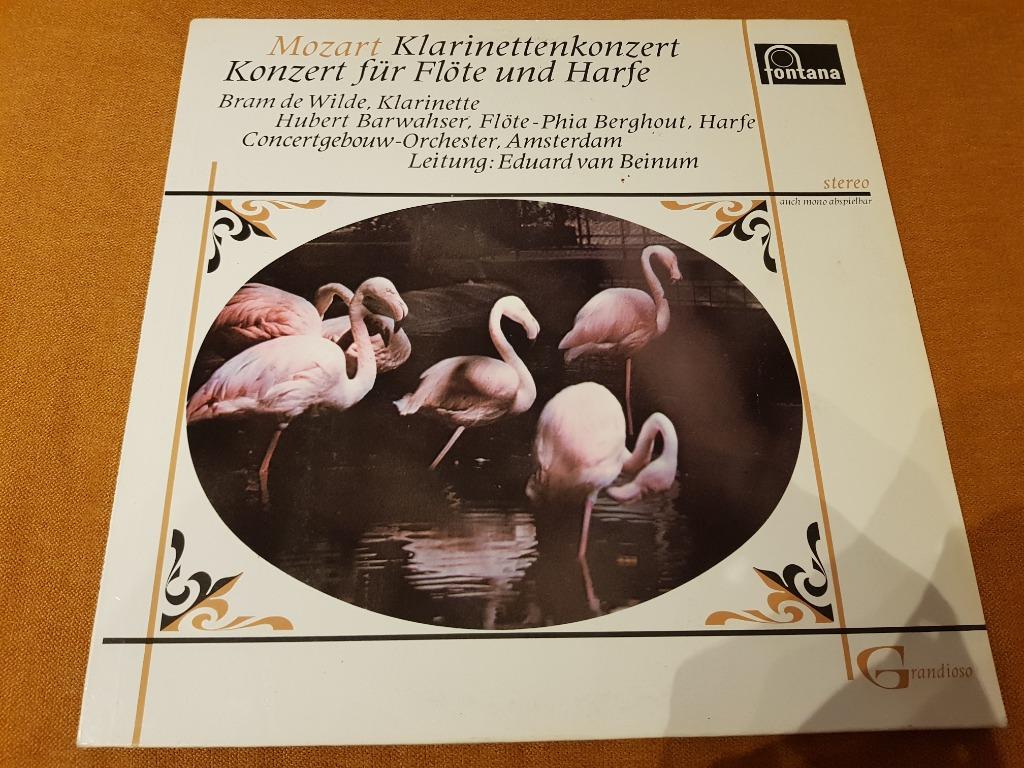 Vinyl LP Mozart Klarinetten Concert Klassiek Fluit Harp, Cd's en Dvd's, Vinyl | Klassiek, 12 inch, Ophalen of Verzenden