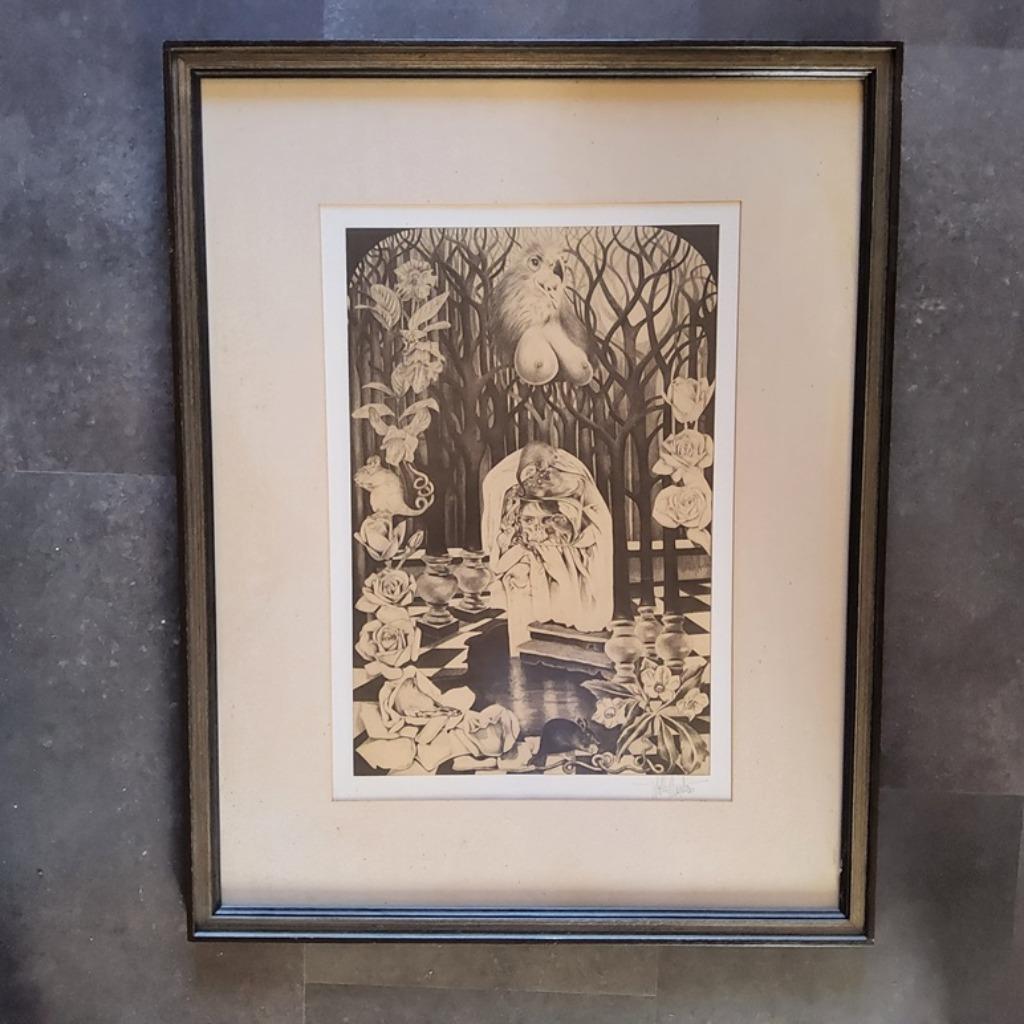 Prachtige gesigneerde ets, Antiek en Kunst, Kunst | Etsen en Gravures, Ophalen