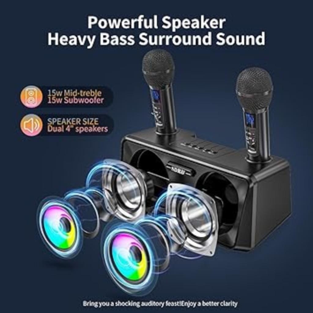 Karaoke machine met 2 microfoons  SNELLE GRATIS LEVERING, -, Verzenden, -, Nieuw
