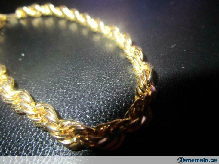 bracelet grosse torsade, Enlèvement ou Envoi, Neuf, Or, Or