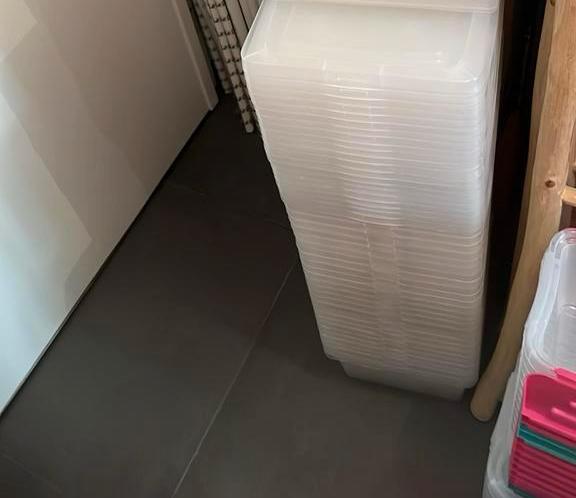 Boîtes bacs rangement plastique, Maison & Meubles, Enlèvement