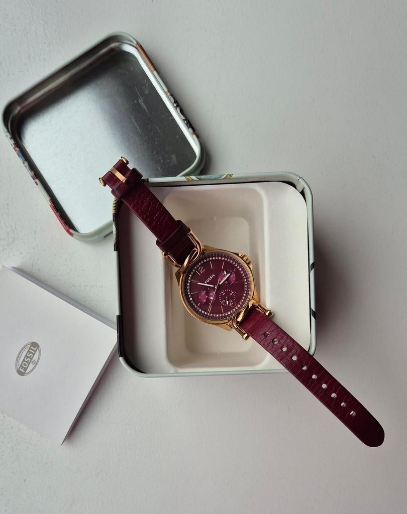 Fossil horloge, Bijoux, Sacs & Beauté, Montres | Femmes, Montre-bracelet, Enlèvement ou Envoi, Fossil, Cuir