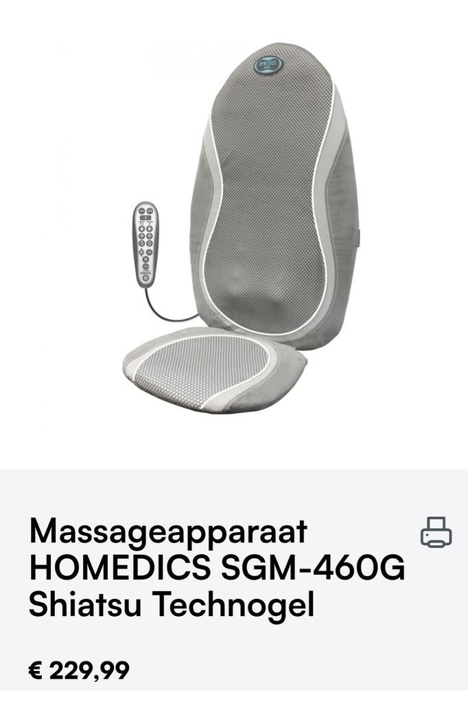 Homedics Massage gel-stoelkussen SGM-460G, Enlèvement