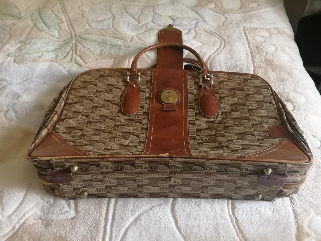 Valise souple tissu avec beautycase assorti, Overige materialen, Gebruikt, 45 tot 55 cm, Ophalen