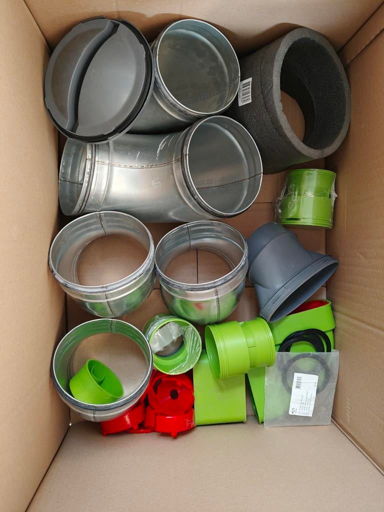 Diverse materialen ventilatie (Ubbink en spiro), Ophalen