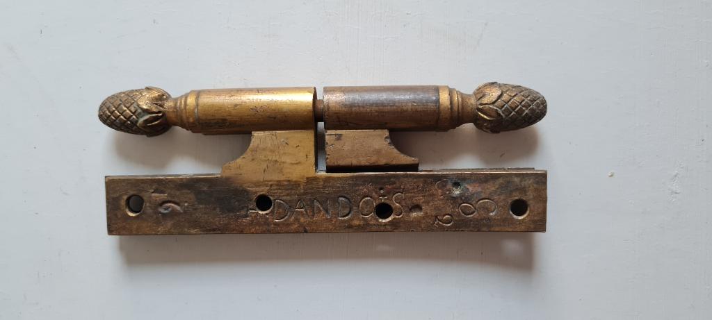 19de eeuws bronzen scharnier 'Maison H. Dandois, Antiek en Kunst, Ophalen of Verzenden, Brons
