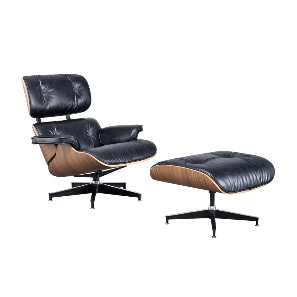 De chaises longues Black Friday Eames avec pouf Premium, Neuf, Bois, Moins de 75 cm, Enlèvement ou Envoi
