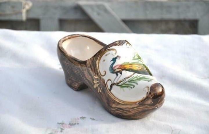 sabot en faience au paon bequet, Antiquités & Art, Enlèvement ou Envoi