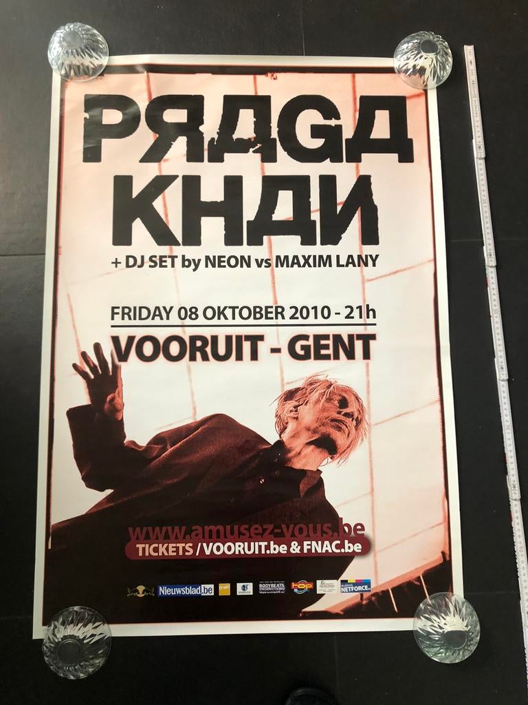 Poster Praga Khan Gent 2010, Ophalen of Verzenden, Zo goed als nieuw