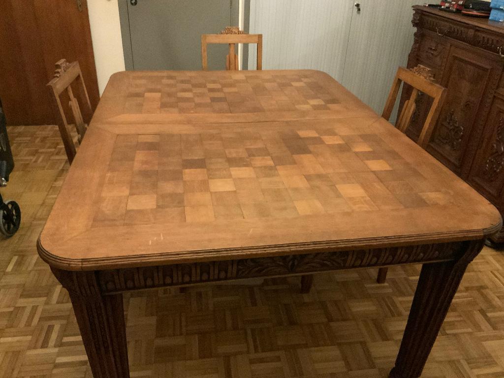 Table en chêne ancienne, Antiquités & Art, Antiquités | Meubles | Tables, Enlèvement