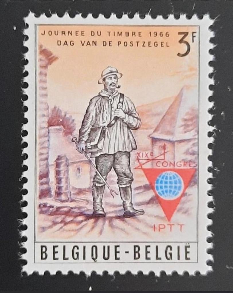Belgique : COB 1381 ** I.P.T.T. 1966., Sans timbre, Neuf, Enlèvement ou Envoi, Non oblitéré