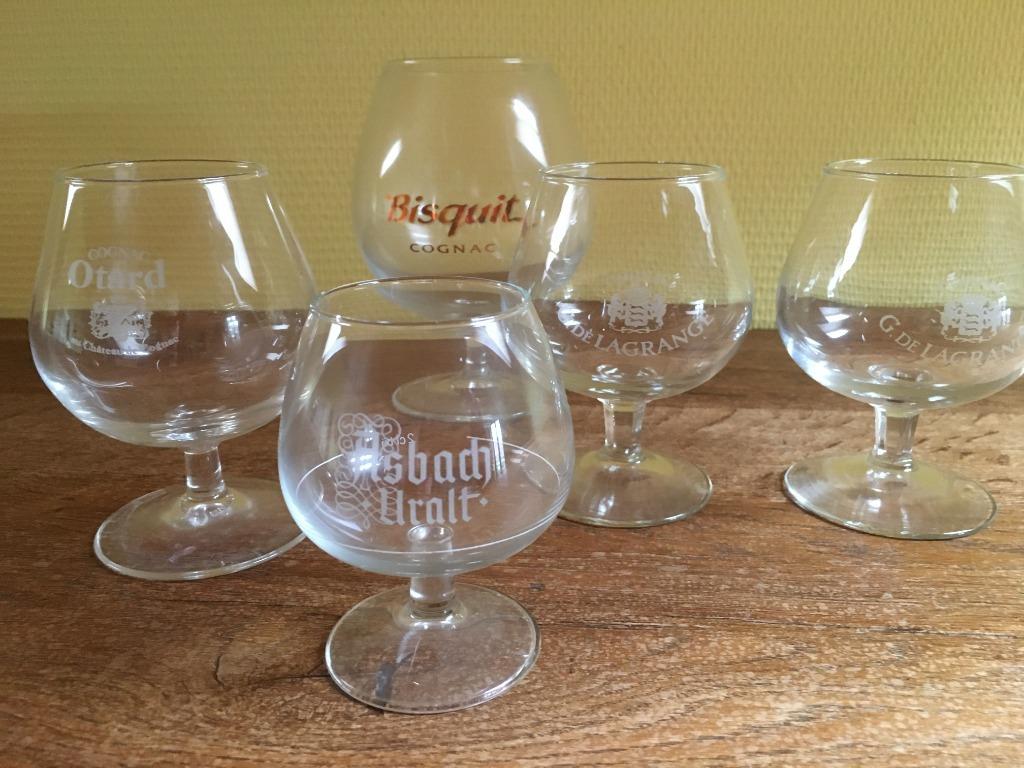 5 cognacglazen, Verzamelen, Ophalen of Verzenden, Nieuw, Borrel- of Shotglas