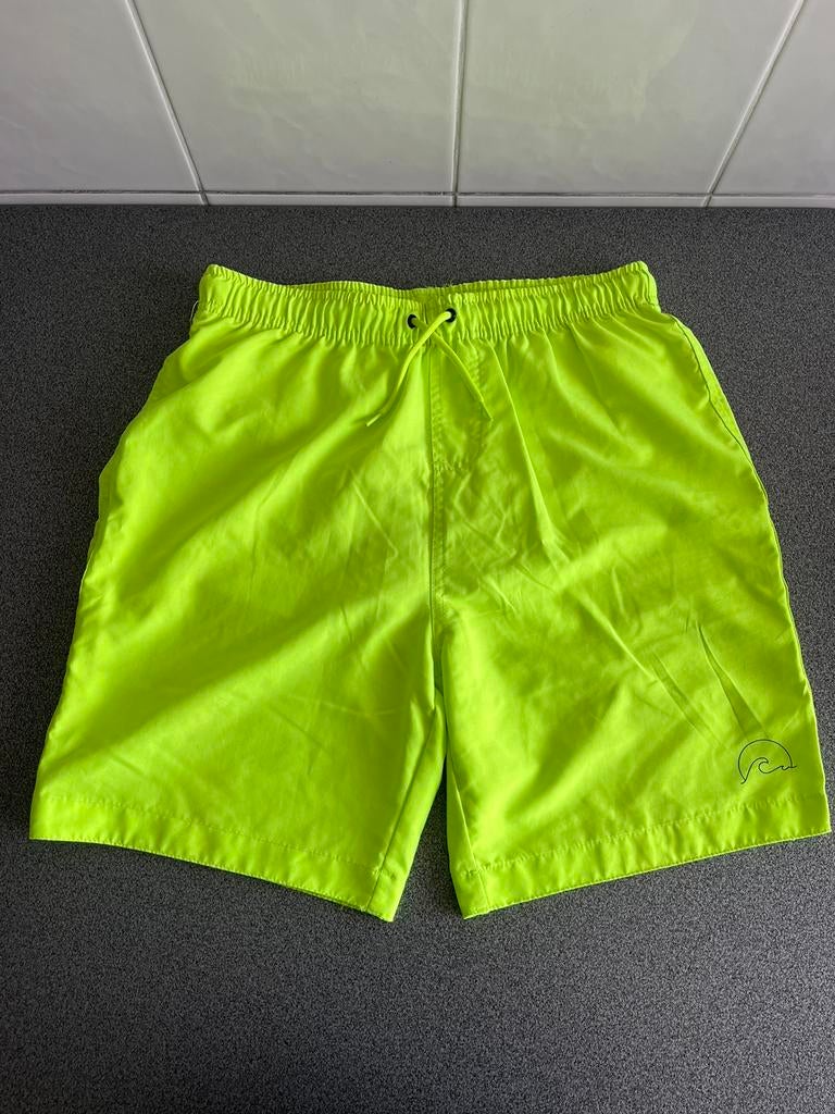 Fluogele zwemshort - maat 164, Kinderen en Baby's, Ophalen of Verzenden, Zo goed als nieuw, Maat 164, Zwembroek