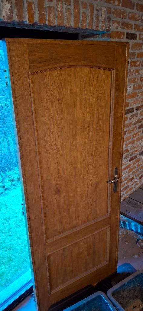 Eiken binnendeur, Enlèvement, Utilisé, Verre, Porte intérieure