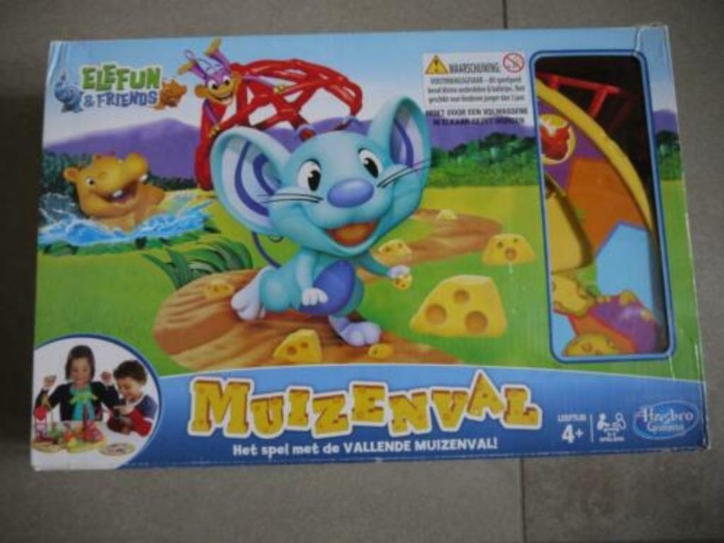 Muizenval, het spel met de vallende muizenval - Hasbro, Hobby en Vrije tijd, Ophalen, Zo goed als nieuw, Hasbro gaming