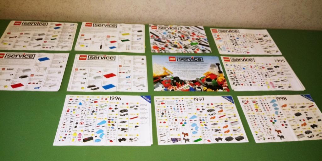 Lego :Oude  Lego Service folders.Verschillende jaargangen., Ophalen of Verzenden, Gebruikt, Lego