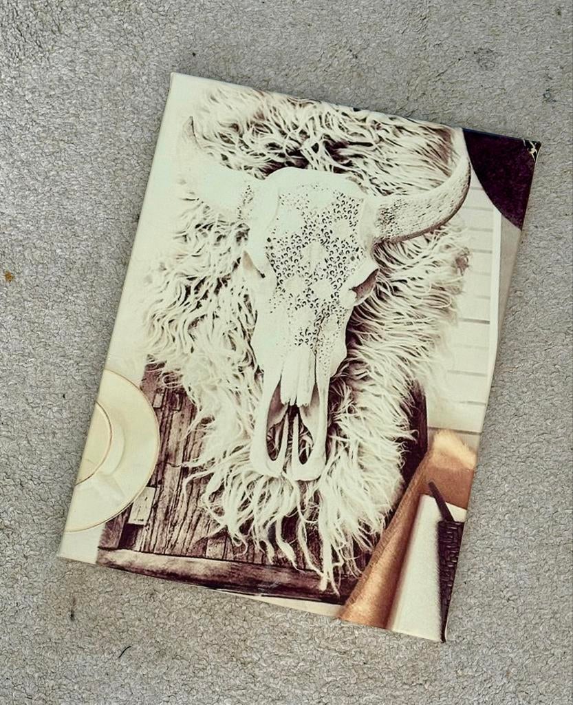 Cadre toile buffle taureau deco design maison beige brun, Enlèvement ou Envoi