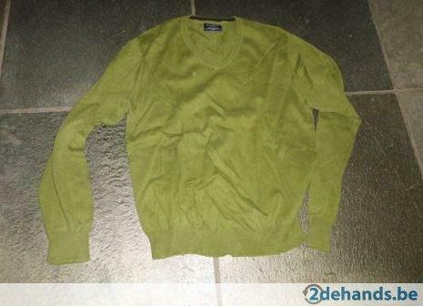 [3938]trui groen maat large hackett london, Ophalen of Verzenden, Gedragen, Maat 52/54 (L), Groen
