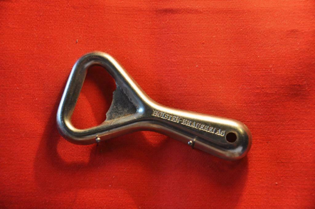 §  ancien decapsuleur metal homsten brauerelag (38), Ophalen of Verzenden, Gebruikt, Flesopener, Overige merken