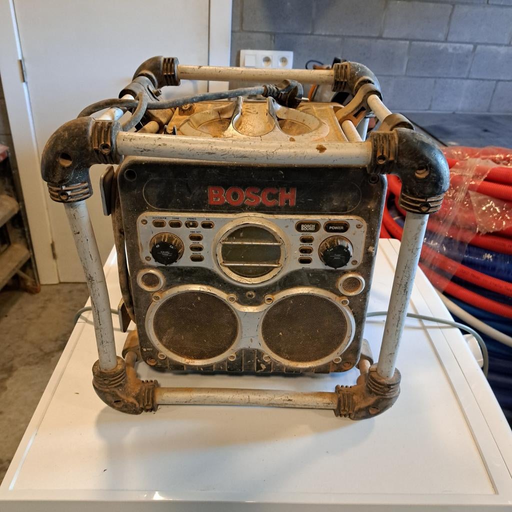 Bouwradio met batterij, Enlèvement