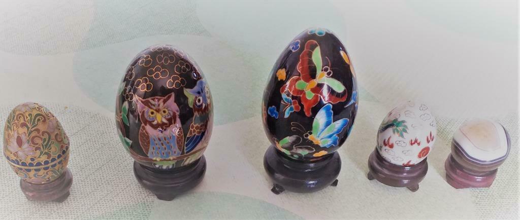 cloisonnee en satsuma eitjes, Ophalen of Verzenden