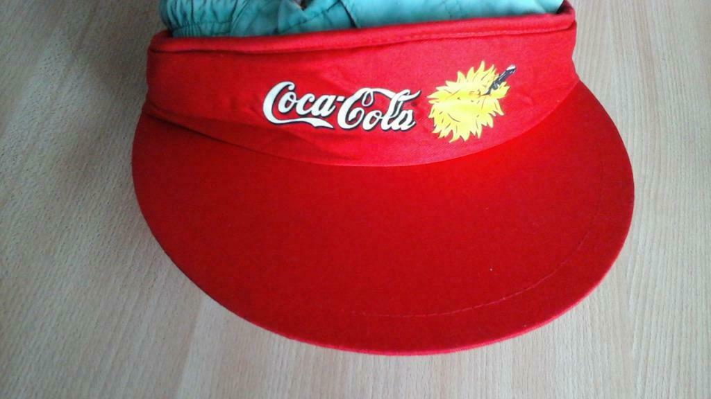 "coca-cola" zonneklep '90, Ophalen of Verzenden, Zo goed als nieuw, One size fits all, Pet