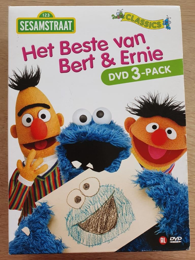 Het beste van Bert & Ernie - DVD 3 pack !, Cd's en Dvd's, Gebruikt, Boxset, Ophalen of Verzenden, Poppen of Stop-motion