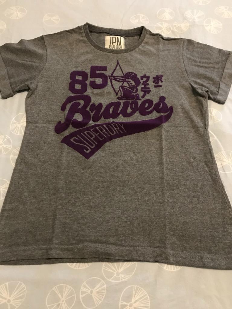 T-Shirt 'Superdry', Neuf, Manches courtes, Taille 38/40 (M), Gris
