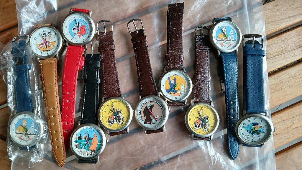 montre bracelet tintin japan, Autres marques, Enlèvement ou Envoi, Cuir, Neuf