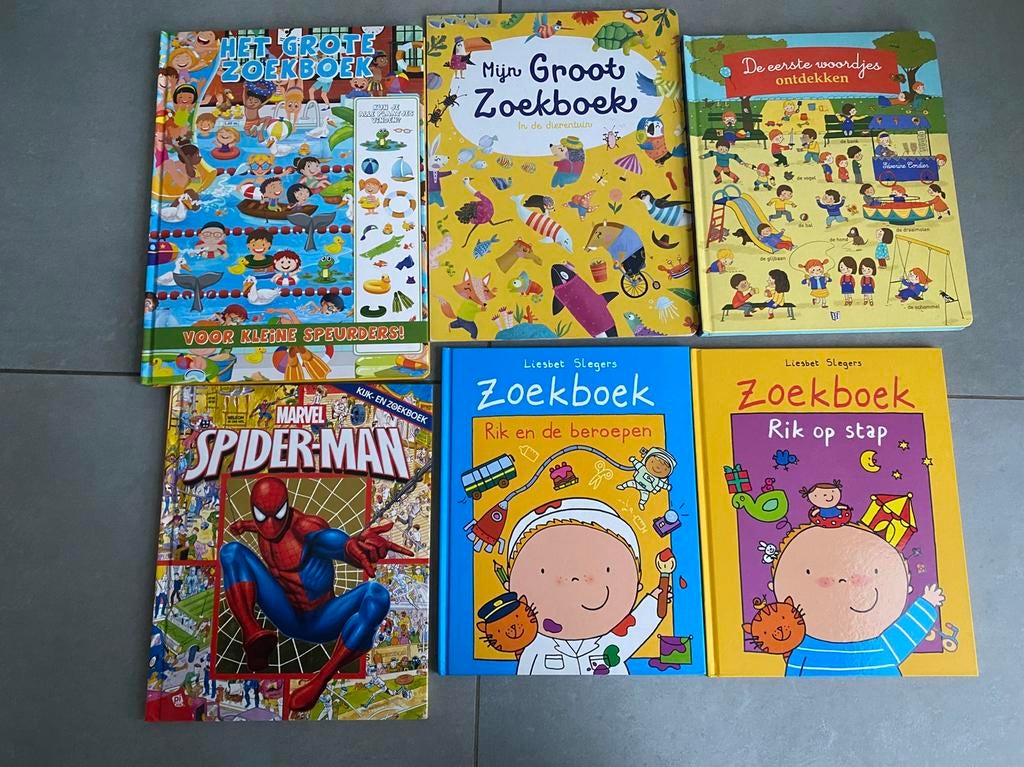 5 Zoekboeken, Boeken, Ophalen, Zo goed als nieuw