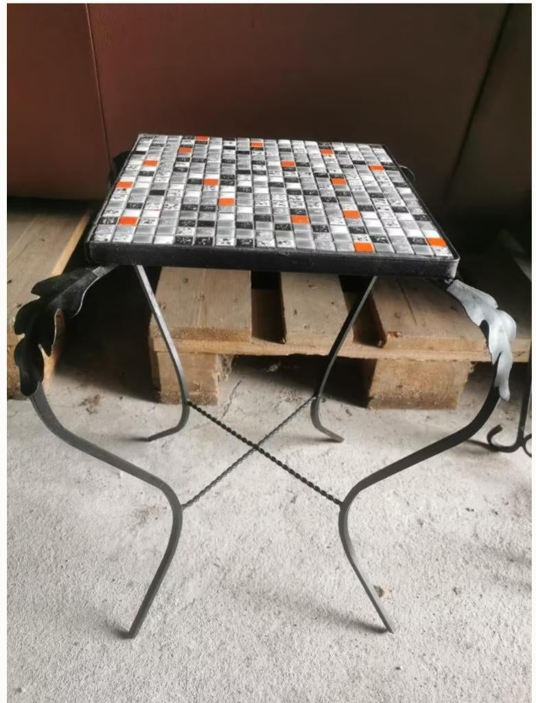 Table basse vintage mosaïque, Enlèvement