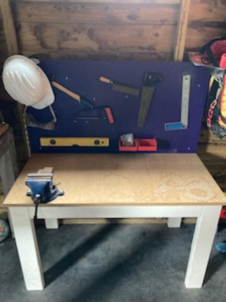 Werkbank voor kinderen in hout met echte materialen, Kinderen en Baby's, Ophalen, Gebruikt