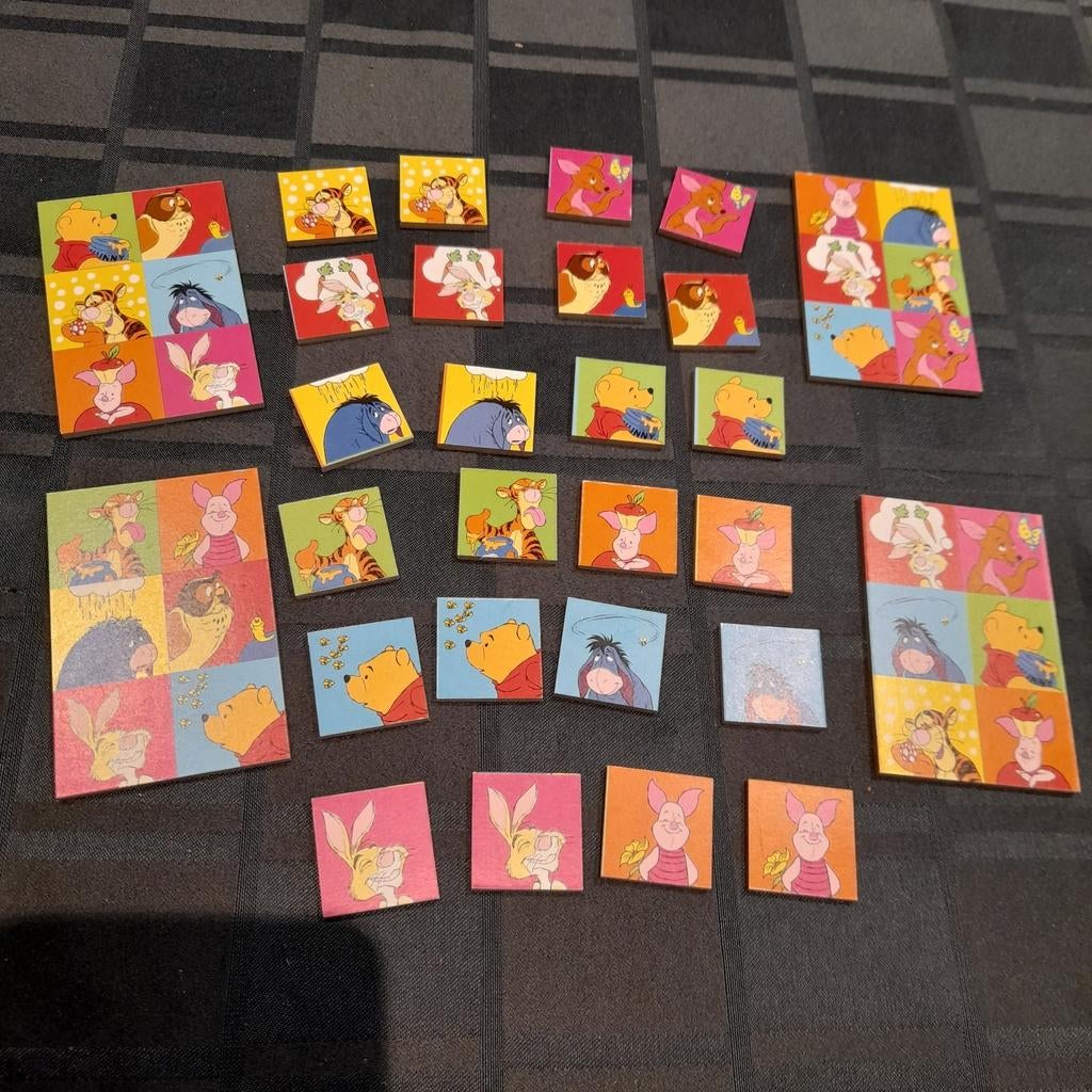 2 in 1 houten memo effe lotto spel van Winnie the pooh, Ophalen of Verzenden, Zo goed als nieuw