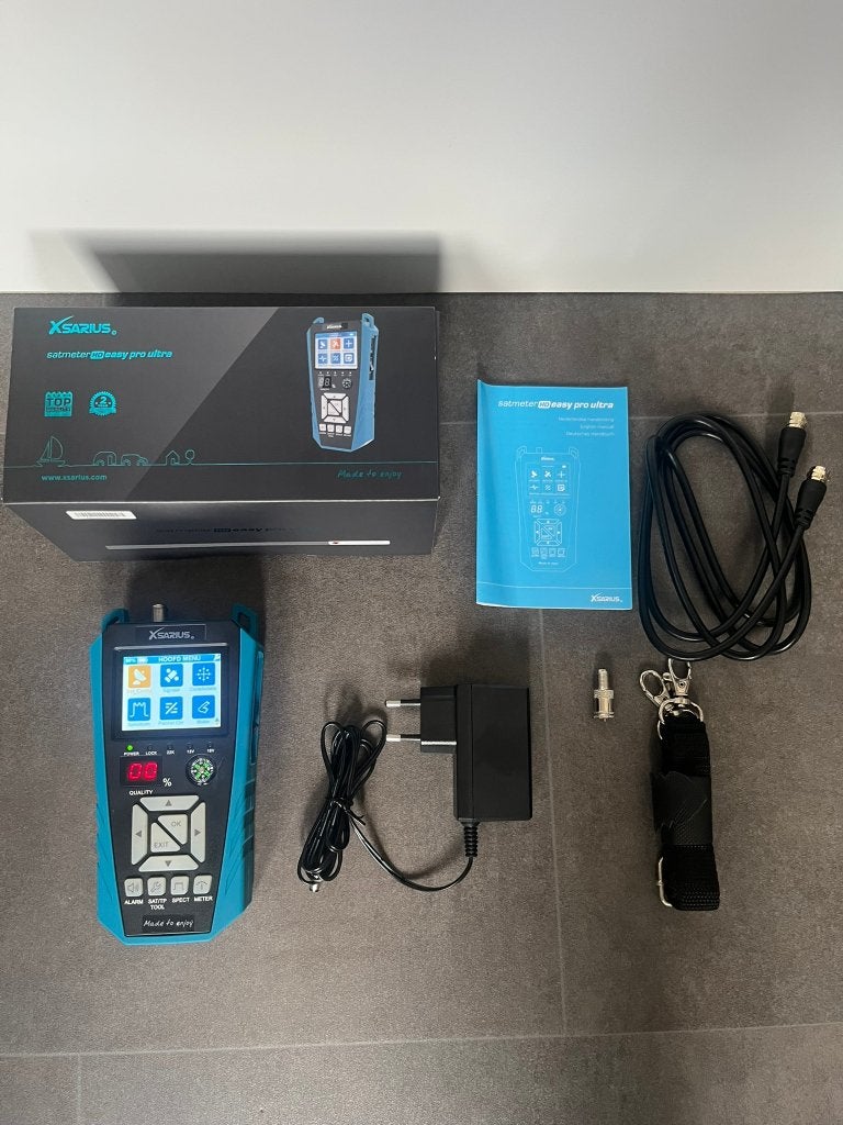 Xsarius Satmeter Easy HD Pro Ultra, TV, Hi-fi & Vidéo, Enlèvement ou Envoi, Comme neuf, Antenne (parabolique)