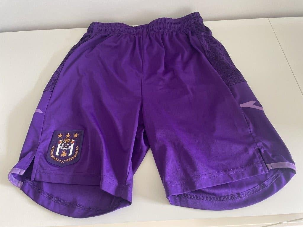 Voetbalshort RSC Anderlecht (RSCA), Sports & Fitness, Football, Taille XS ou plus petite, Enlèvement ou Envoi, Comme neuf, Pantalon