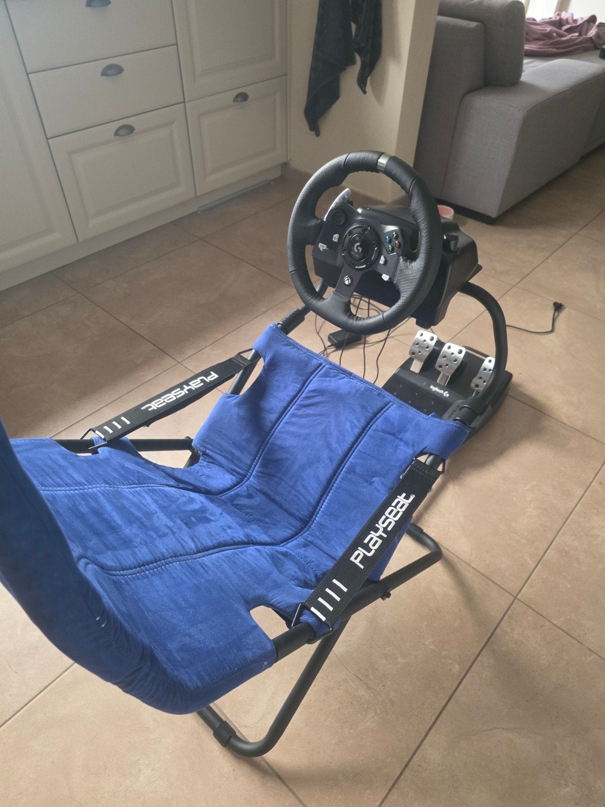 Playseat met logitech G920 + xbox one, Ophalen, Gebruikt, Stuurtje of Sportattribuut, Xbox One