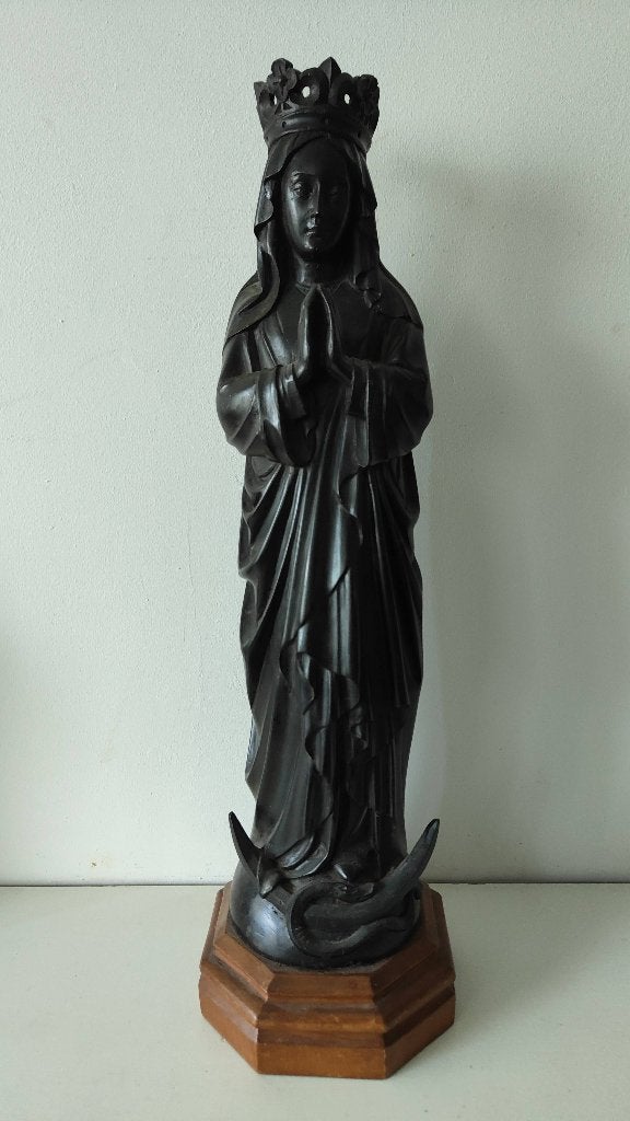 Houten beeld van Maria, Ophalen, Beeld