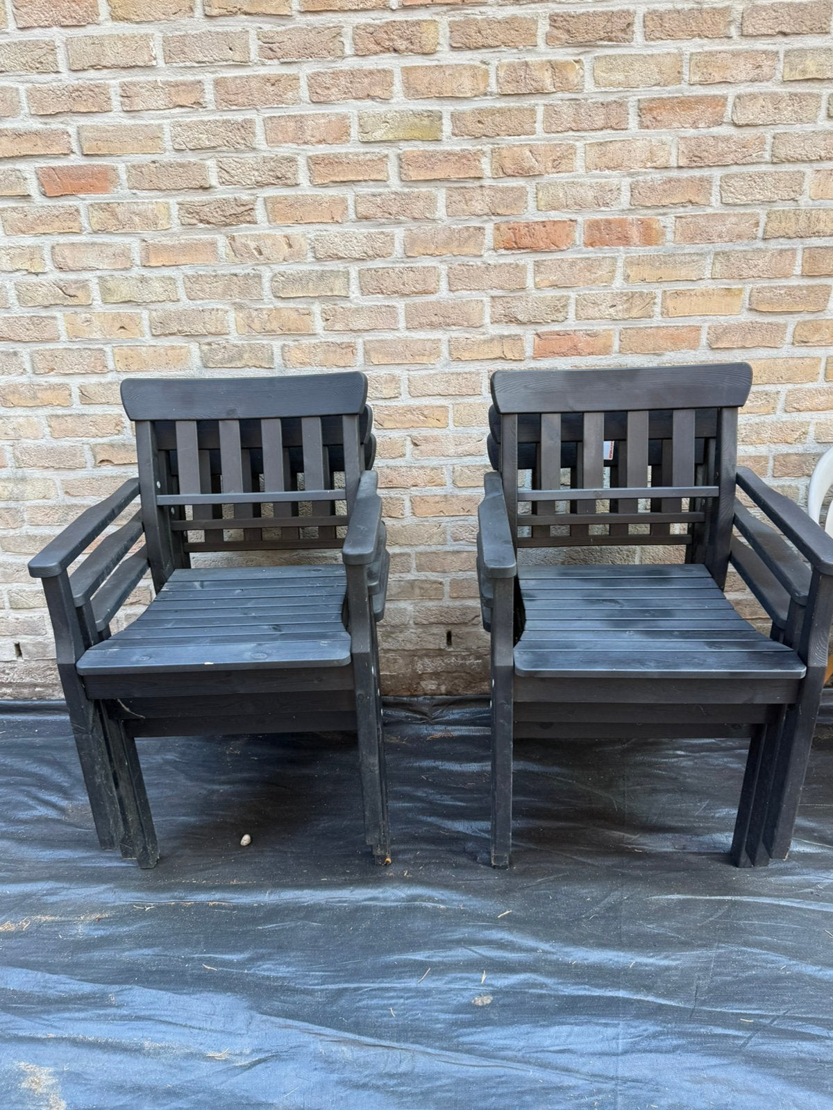 Tuin stoel, Ophalen, Gebruikt, Hout, Stoel