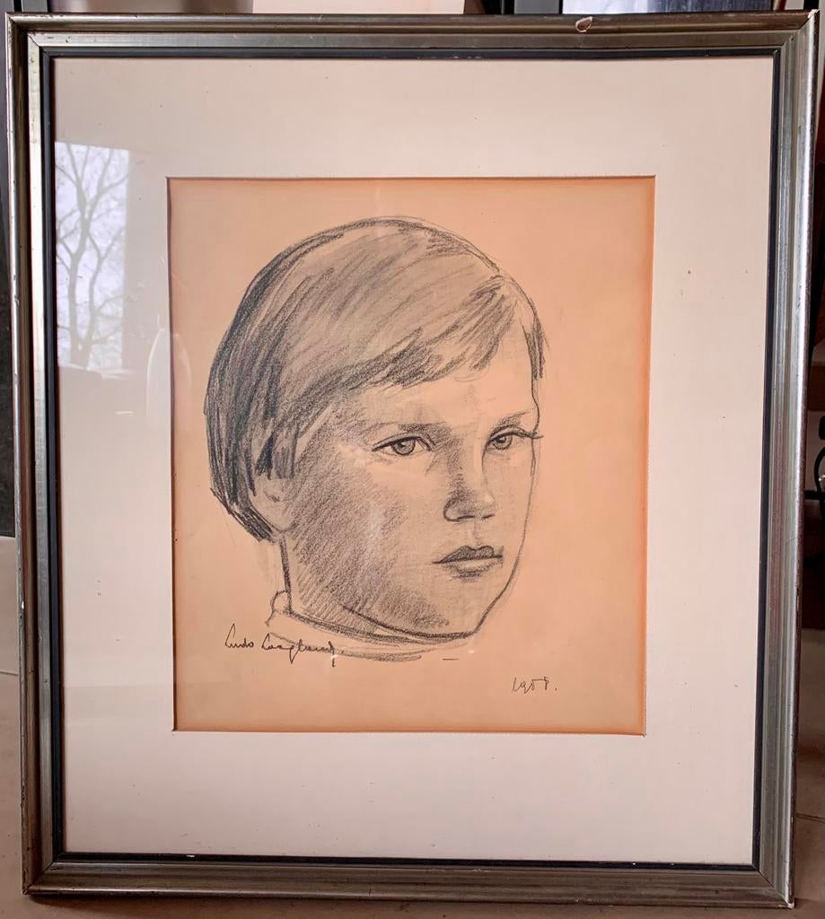 Tekening LUDO LAAGLAND, 51 x 58 cm, Ophalen of Verzenden